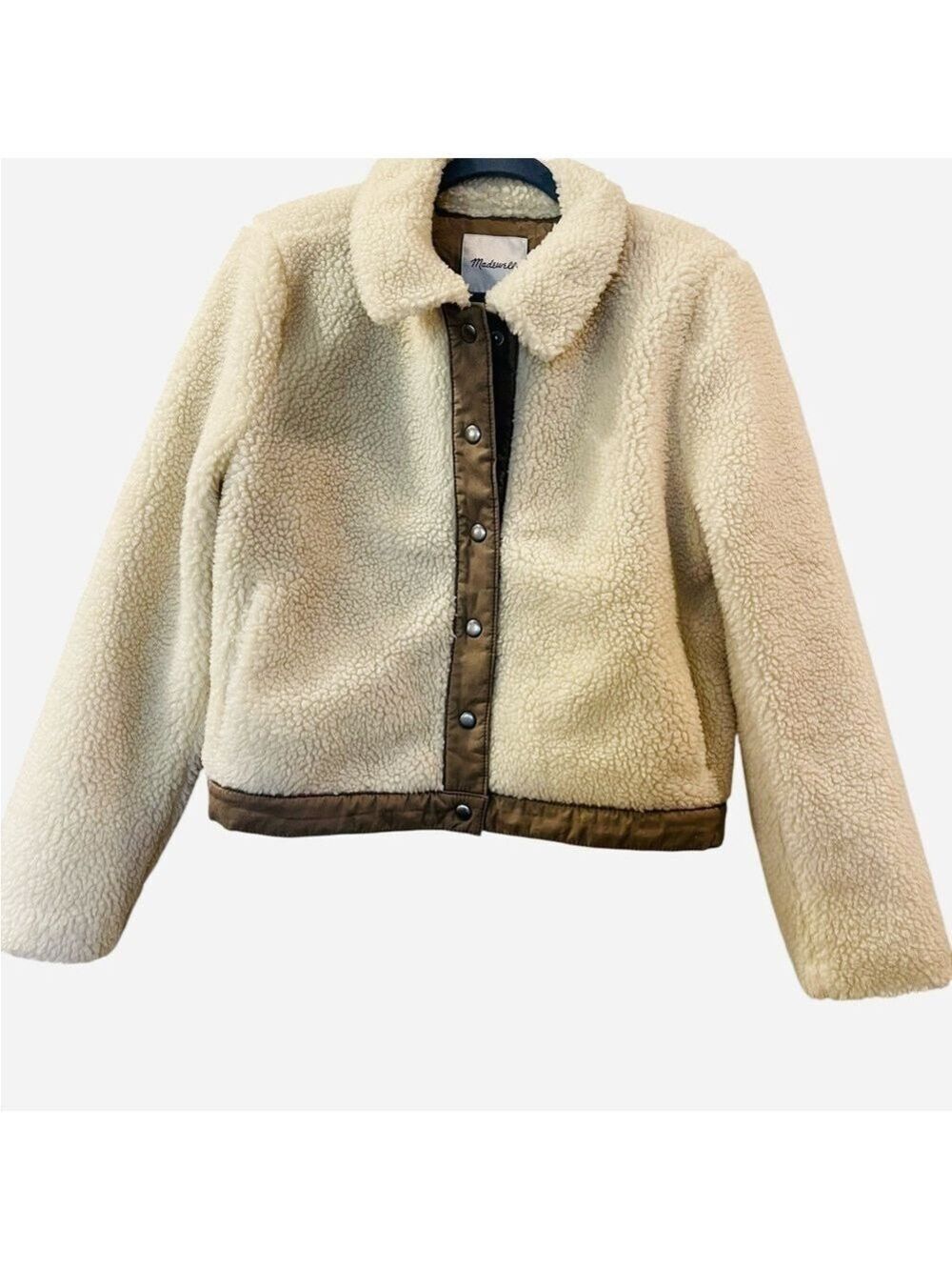Madewell Women’s Sherpa Portland Jacket Size: Large - Picture 3 of 10